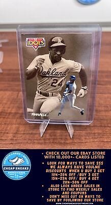 Cheap Sneaks Footwear/Sports Cards Ken Griffey Jr. / Rickey Henderson IDOL 1992 Pinnacle #283 Oakland Atl
