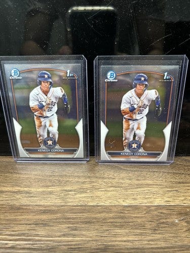 Cheap Sneaks Footwear/Sports Cards Kenedy Corona Lot(2) Houston Astros 2023 1st Bowman Chrome BCP-148