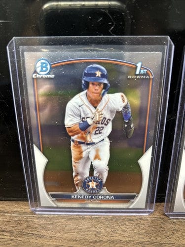 Cheap Sneaks Footwear/Sports Cards Kenedy Corona Lot(2) Houston Astros 2023 1st Bowman Chrome BCP-148