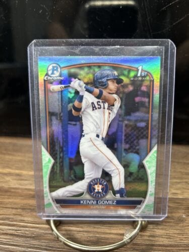Cheap Sneaks Footwear/Sports Cards Kenni Gomez 2023 Bowman Chrome 1st Lunar Glow Refractor #BCP40 Houston
