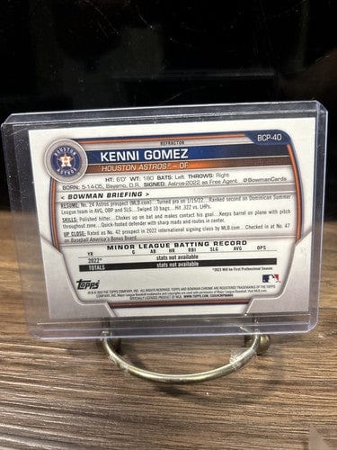 Cheap Sneaks Footwear/Sports Cards Kenni Gomez 2023 Bowman Chrome 1st Lunar Glow Refractor #BCP40 Houston