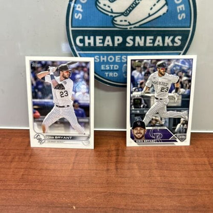 Cheap Sneaks Footwear/Sports Cards Kris Bryant 2 Cars Lot 2023 Topps Series One, 22 Topps Update Series C