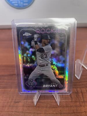 Cheap Sneaks Footwear/Sports Cards Kris Bryant 2024 Topps Chrome Logofractor Edition #179 Colorado Rockie