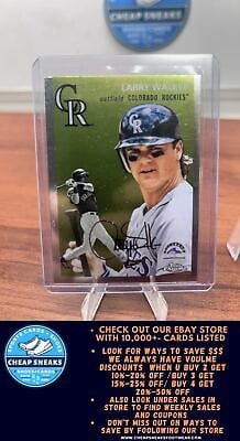 Cheap Sneaks Footwear/Sports Cards Larry Walker 2023 Topps Chrome Platinum Anniversary #484 Colorado Rock