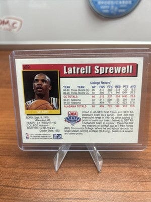 Cheap Sneaks Footwear/Sports Cards Latrell Sprewell (RC) 1992 Hoops Golden State Warriors Rookie Card #38