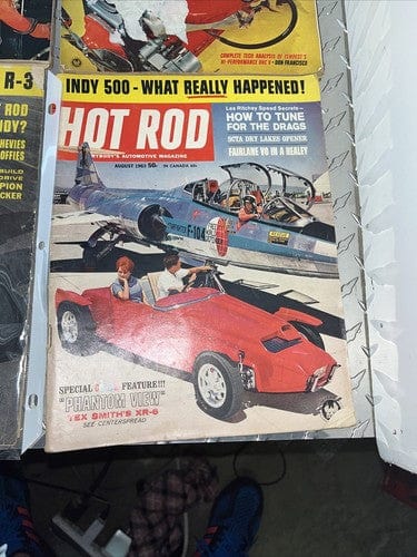 Cheap Sneaks Footwear/Sports Cards magazine 1963,1965 Hot Rod Magazine 4 Issue Lot Jan,Sept1965+June,Aug 1963
