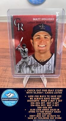 Cheap Sneaks Footwear/Sports Cards Matt Holliday 2023 Topps Chrome Platinum Anniversary #123 Colorado Roc