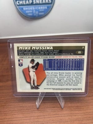 Cheap Sneaks Footwear/Sports Cards Mike Mussina 1996 Topps #65 Baltimore Orioles