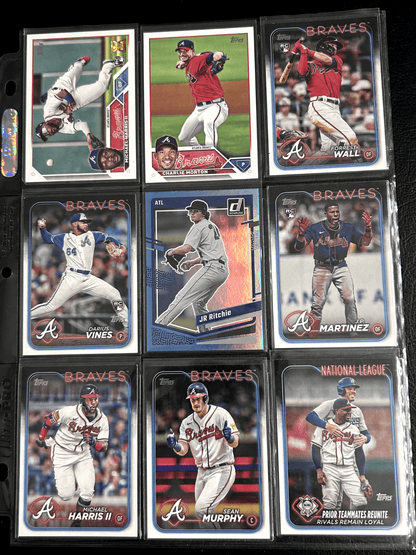 Cheap Sneaks Footwear/Sports Cards Morton, Wall, Vines, Murphy, Ritche, Harris II Atlanta Braves Lots Topps, Topps Chrome, Bowman Chrome 2000-2024 10+ V