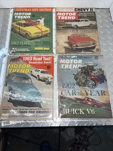 Cheap Sneaks Footwear/Sports Cards Motor Trend Magazine 1962 4 Issue Lot