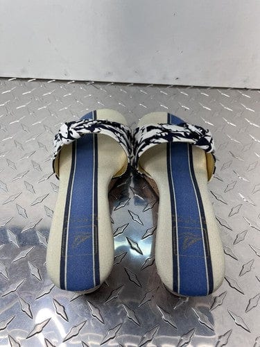 Cheap Sneaks Footwear/Sports Cards New Sperry Topsider Sandal Canvas Fish Blue Slip On Slides Cork Platfo