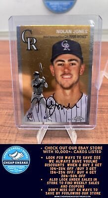 Cheap Sneaks Footwear/Sports Cards Nolan Jones RC 2023 Topps Chrome Platinum Anniversary #37 Colorado Roc