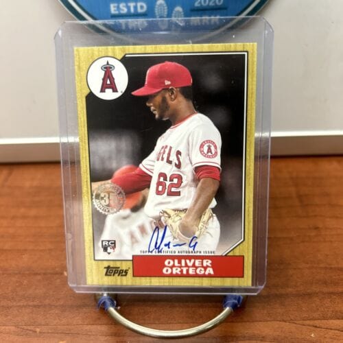 Cheap Sneaks Footwear/Sports Cards Oliver Ortega Rookie RC On Card AUTO 2022 Topps Update 1987 87BA-OO LA