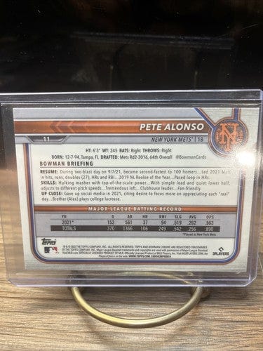 Cheap Sneaks Footwear/Sports Cards Pete Alonso 2022 Bowman Chrome #11