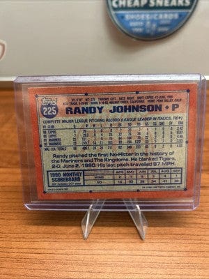 Cheap Sneaks Footwear/Sports Cards Randy Johnson - 1991 Topps #225 - Seattle Mariners HOF