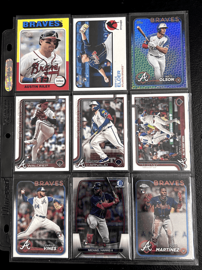 Cheap Sneaks Footwear/Sports Cards Riley, Elder, Olson, Martinez,Waldrep, Harris II Atlanta Braves Lots Topps, Topps Chrome, Bowman Chrome 2000-2024 10+ V