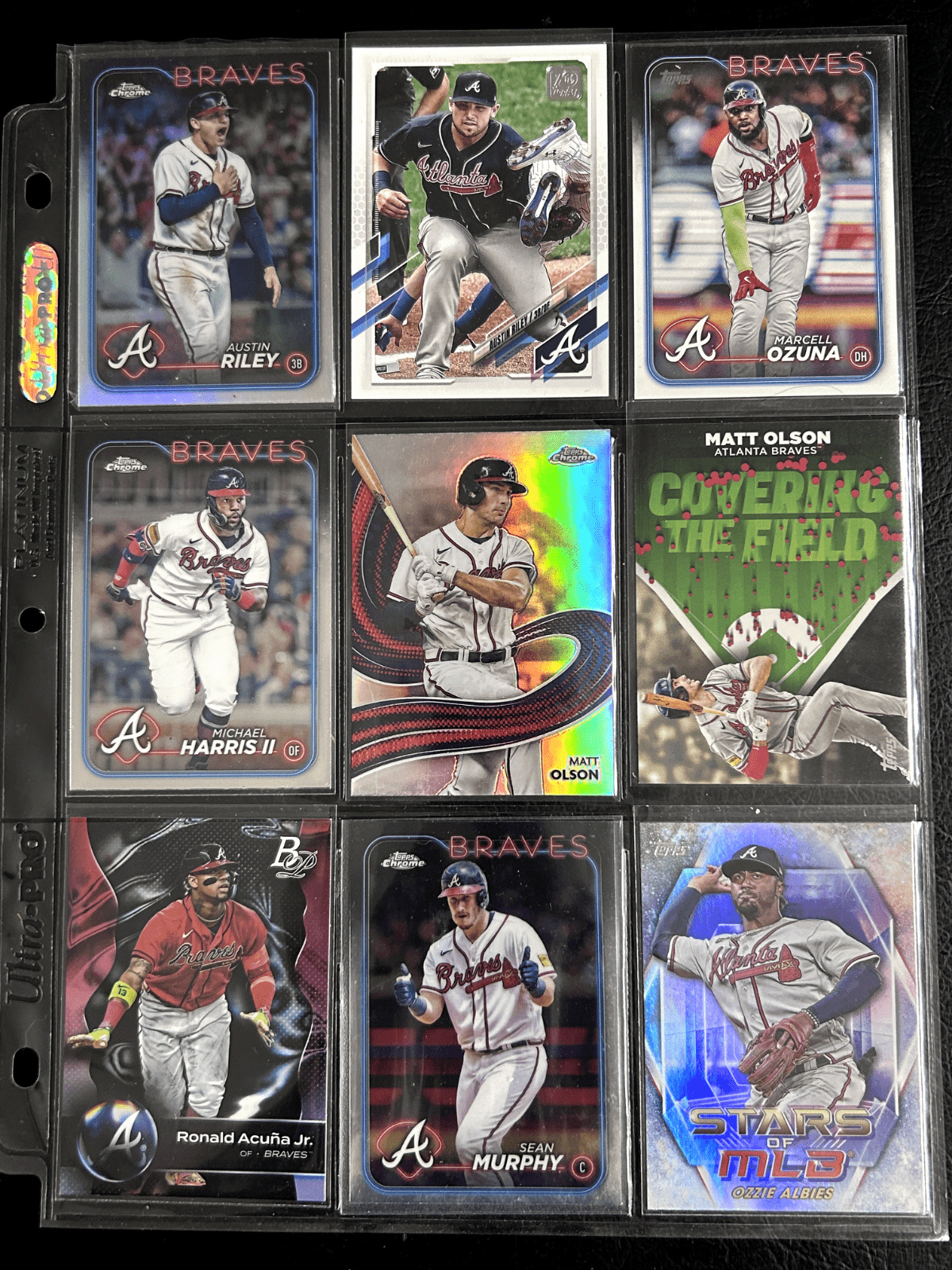 Cheap Sneaks Footwear/Sports Cards Riley, Ozuna, Murphy, Olson, Alibes,Acuna Jr.,Harr Atlanta Braves Lots Topps, Topps Chrome, Bowman Chrome 2000-2024 10+ V