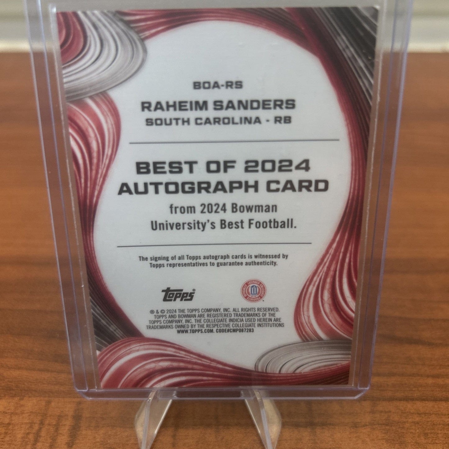 Cheap Sneaks Footwear/Sports Cards “ROCKET” RAHEIM SANDERS USC 2024 Bowman U. Best Football Refractor