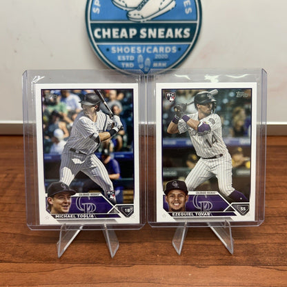 Cheap Sneaks Footwear/Sports Cards Rockies 2023 Topps Series 1 Lot Of Michael Toglia RC, Ezequiel Tovar R