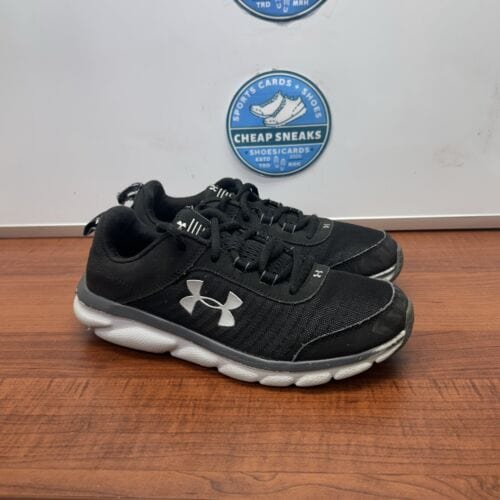 Cheap Sneaks Footwear/Sports Cards Running Shoe Under Armor Assert  Boys/Mens Size 6Y Black/Gray/Silver