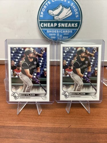 Cheap Sneaks Footwear/Sports Cards Ryan Vilade RC 2022 Topps Series Two Rookie Card #586 Colorado Rockies