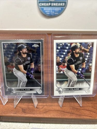 Cheap Sneaks Footwear/Sports Cards Ryan Vilade RC Lot Rockies 2022 Topps Chrome/22 Topps