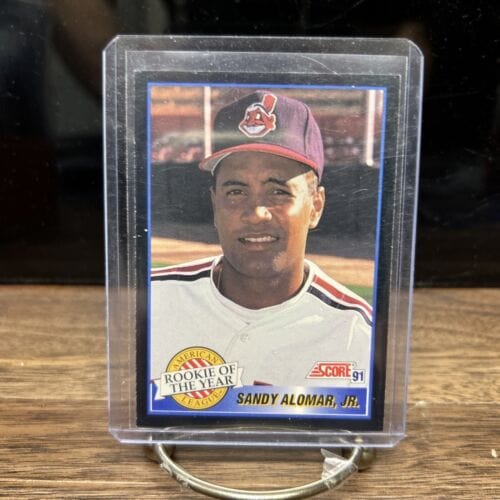 Cheap Sneaks Footwear/Sports Cards Sandy Alomar Jr. ROOKIE OF THE YEAR 1991 Score #879 Cleveland Indians