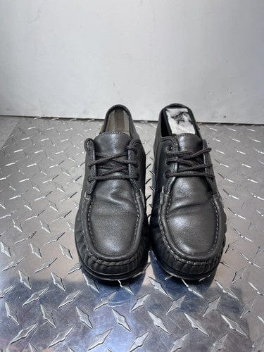 Cheap Sneaks Footwear/Sports Cards SAS Siesta Gray Pewter Leather Size 7.5 S Lace Up Loafers Genuine USA