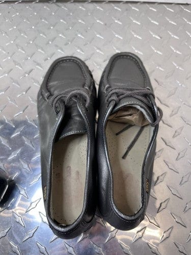 Cheap Sneaks Footwear/Sports Cards SAS Siesta Gray Pewter Leather Size 7.5 S Lace Up Loafers Genuine USA