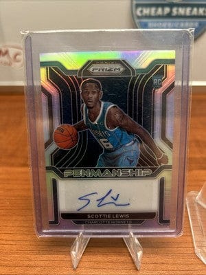 Cheap Sneaks Footwear/Sports Cards Scottie Lewis 2021-22 Panini Prizm #RP-SLW Rookie Penmanship Prizms Si