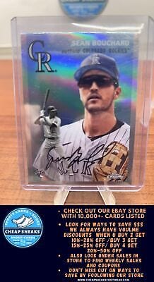 Cheap Sneaks Footwear/Sports Cards Sean Bouchard RC 2023 Topps Chrome Platinum Anniversary Refractor #86