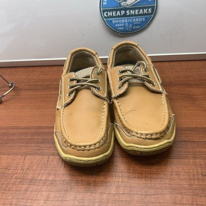 Cheap Sneaks Footwear/Sports Cards Shoes Kids Highland Creek Bodega Size 4 Med. Brown Boat Shoes/Loafers ***read