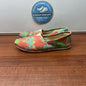 Cheap Sneaks Footwear/Sports Cards Shoes Women Toms Tyler Ramsey Flats Slip On Shoes Wmn (6.5)Limted Grn Orng Canvas