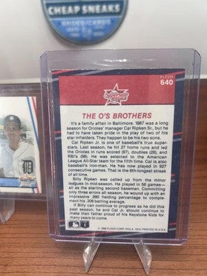 Cheap Sneaks Footwear/Sports Cards The "O's" Brothers (Bill Ripken / Cal Ripken, Jr.) 1988 Fleer #640 Ori