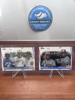 Cheap Sneaks Footwear/Sports Cards The "O's" Brothers (Bill Ripken / Cal Ripken, Jr.) 1988 Fleer #640 Ori