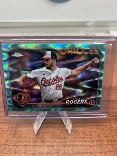 Cheap Sneaks Footwear/Sports Cards Trevor Rogers 2024 Topps Chrome Update Aqua RayWave Refractor #USC16 /
