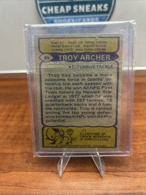 Cheap Sneaks Footwear/Sports Cards Troy Archer 1979 Topps New York Giants Football Card  #81