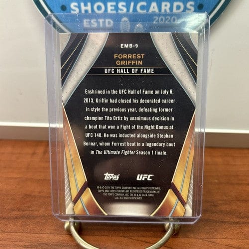 Cheap Sneaks Footwear/Sports Cards UFC Card 2024 Topps Chrome UFC Hall of Fame Forrest Griffin #EMB-9