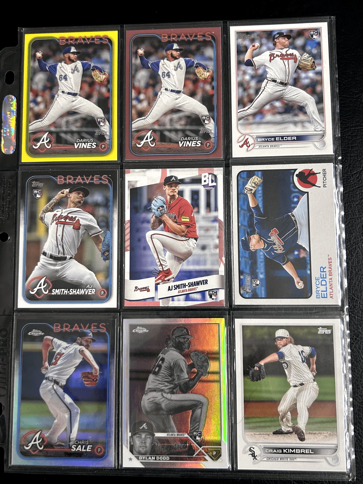 Cheap Sneaks Footwear/Sports Cards Vines, Elder, AJ Smith-Shawer, Dodd, Sale, Kinbrel Atlanta Braves Lots Topps, Topps Chrome, Bowman Chrome 2000-2024 10+ V