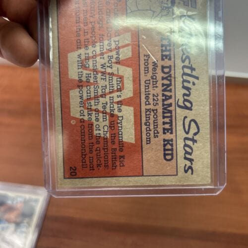 Cheap Sneaks Footwear/Sports Cards Wrestling Card THE DYNAMITE KID 1987 Topps WWF Card #20 BRITISH BULLDOGS