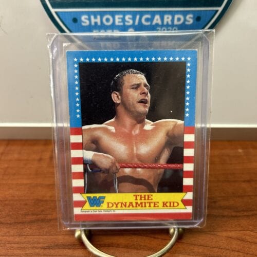 Cheap Sneaks Footwear/Sports Cards Wrestling Card THE DYNAMITE KID 1987 Topps WWF Card #20 BRITISH BULLDOGS
