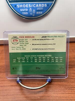 Cheap Sneaks Footwear/Sports Cards Zack Wheeler 2023 Topps Chrome Platinum Anniversary #379 Philadelphia