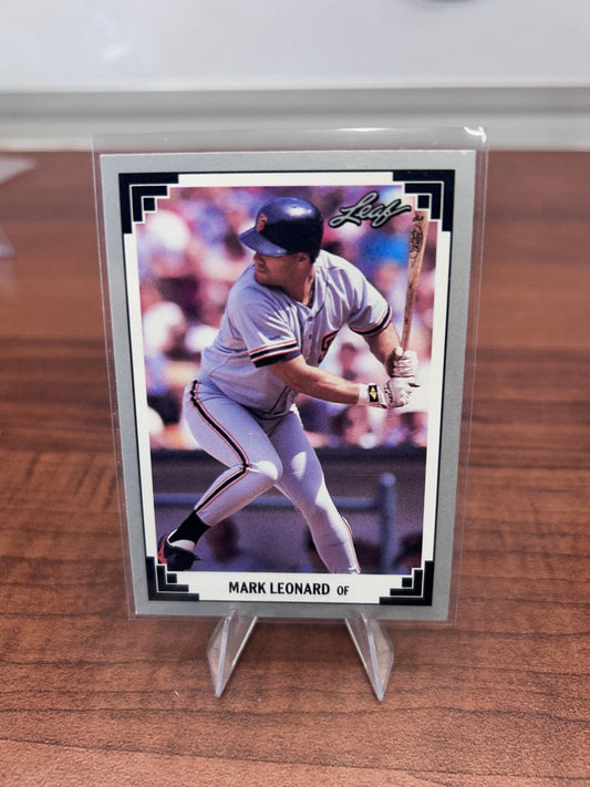 Mark Leonard RC 1991 Leaf #369 San Francisco Giants