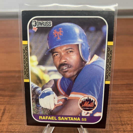 Rafael Santana 1987 Donruss Baseball Card #569 New York Mets