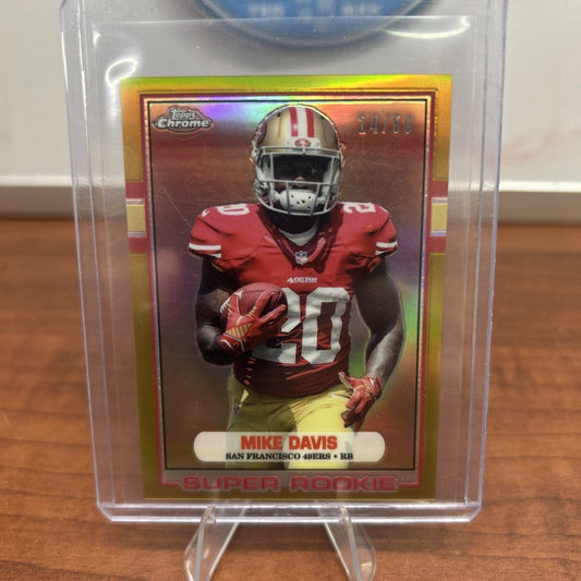 Mike Davis 2015 Topps Chrome Mini 1989 Gold Refractors #T89MD /50