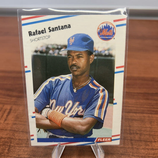 Rafael Santana 1988 Fleer Baseball Card #149 New York Mets