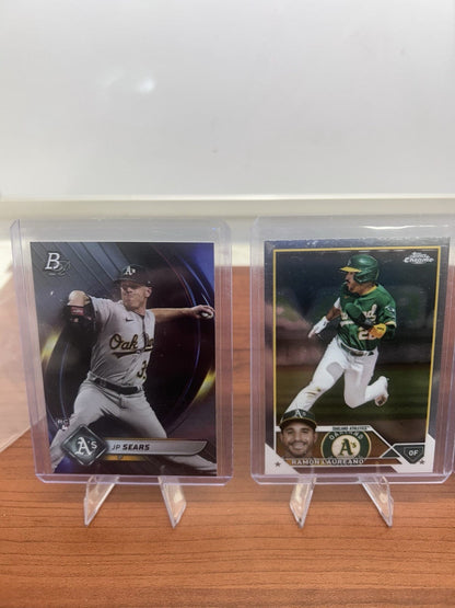 Athletics (RC) 2023-24 Topps Chrome, 22-24 Bowman Lot Jacob Wilson, La