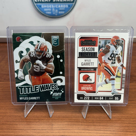 Myles Garrett  2024 Panini Elite Title Waves 2023 Defensive POY #4 Cle
