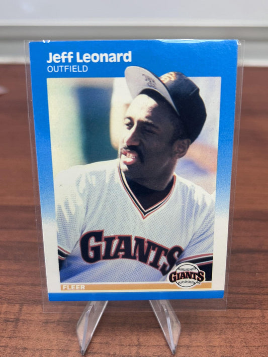 Jeff Leonard 1987 Fleer #278 San Francisco Giants