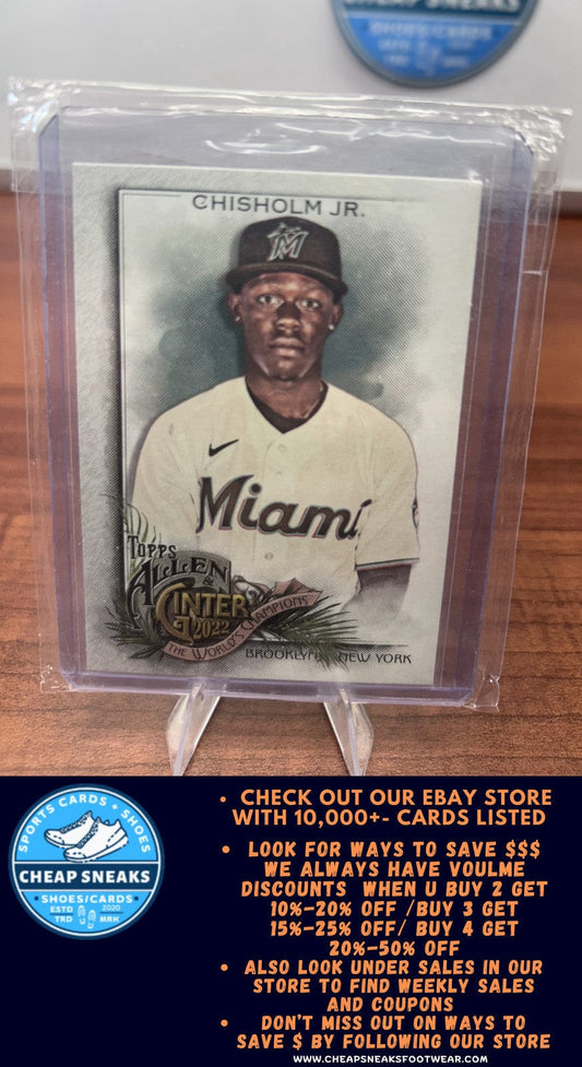 Jazz Chisholm Jr. 2022 Topps Allen & Ginter Silver Portrait #48 Miami
